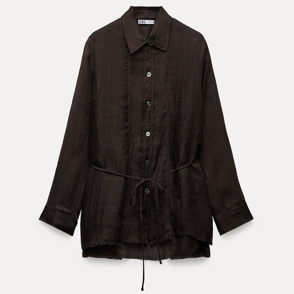 Structured multi positional shirt Zara Woman collection, adjustable - Picture 10 of 11